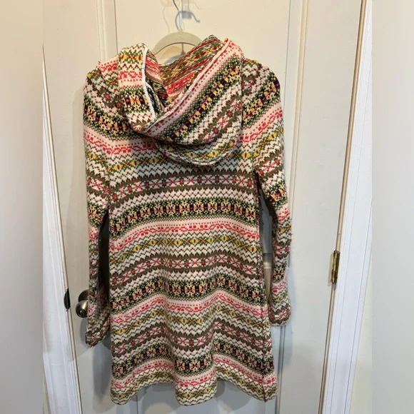 Anthropologie Sparrow Lambswool Jacket Size Small Wood Toggle Buttons